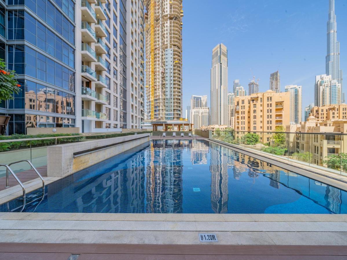 Nouveau Art Deco 3Br With Burj & Canal Views Dubai Exterior foto