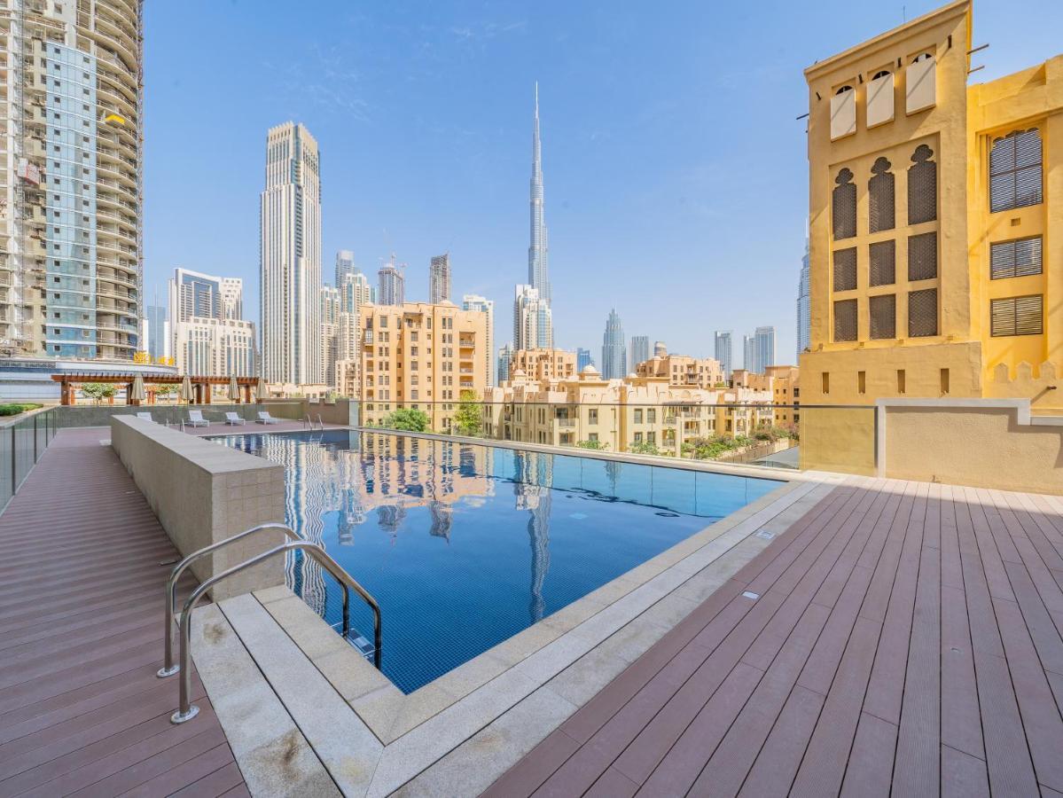 Nouveau Art Deco 3Br With Burj & Canal Views Dubai Exterior foto