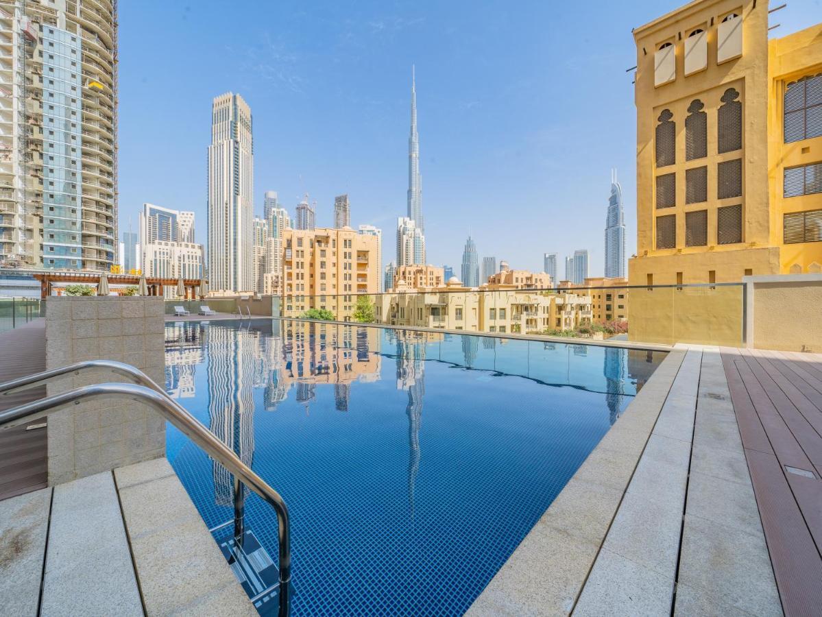 Nouveau Art Deco 3Br With Burj & Canal Views Dubai Exterior foto