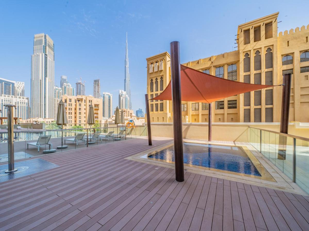 Nouveau Art Deco 3Br With Burj & Canal Views Dubai Exterior foto