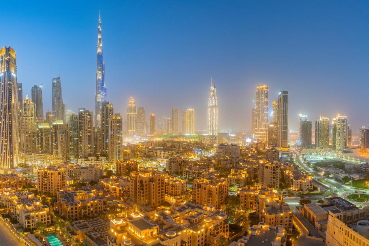 Nouveau Art Deco 3Br With Burj & Canal Views Dubai Exterior foto